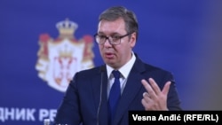 Presidenti serb, Aleksandar Vuçiq.