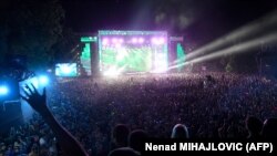 Jedan od nastupa na glavnoj bini "Exit" festivala, 11. jula 2021.