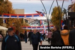 Sheshi kryesor i Mitrovicës së Veriut.