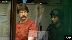 Viktor Bout arrives in court in Bangkok, from where he was extradited to the United States.