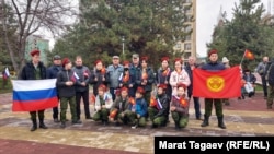 Бишкектеги Орусияны колдогон акция. 22-март, 2022-жыл. 