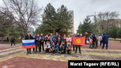 Акциянын катышуучулары.  22-март, 2022-жыл. Бишкек. 