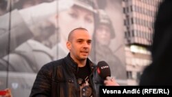 Lideri i organizatës "Patrulla Popullore", Damjan Knezheviq.