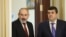 Премьер-министр Армении Никол Пашинян (слева) и президент Нагорного Карабаха Араик Арутюнян 
