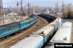 Железнодорожная станция в Мариуполе, архивное фото