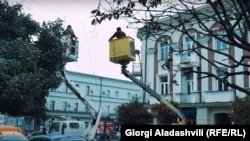 საახალწლო დეკორაციები თელავში