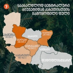 ცენტრალური ბიუჯეტიდან გამოყოფილი თანხა ადგილობრივი ბიუჯეტის ფინანსებს ემატება.