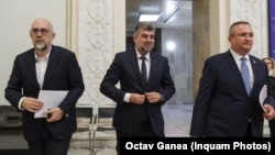 Modificările care se vor aduce Codului Fiscal se vor aplica de anul viitor. PSD a renunțat la impozitul progresiv, dar insistă pe ultima sută de metri cu taxa de solidaritate, care nu este acceptată de PNL. Imagine generică cu liderii Coaliției.