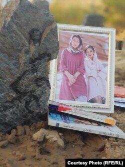 A memorial to the childhood friends includes books by the girls' favorite authors, whom they both had dreamed of meeting one day.