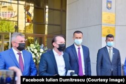 Una din primele vizite pe care le-a făcut Florin Cîțu după ce a fost ales președinte a fost la Iulian Dumitrescu la Ploiești.