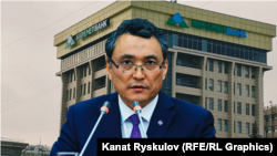 Жогорку Кеңештин депутаты Саматбек Ибраев. Коллаж. 