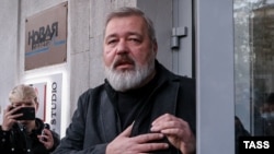 Главный редактор «Новой газеты» Дмитрий Муратов, лауреат Нобелевской премии мира