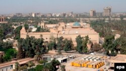 Зелената зона во Багдад, Ирак. 