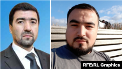 Шамсиддин Саидов (слева) и его сын Абдулло