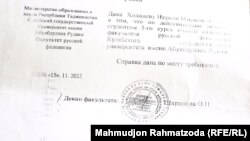 Справка из вуза