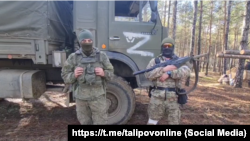 Расейскія вайскоўцы ў захопленай Херсонскай вобласьці. Ілюстрацыйнае фота