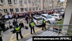 Протест на матичните лекари пред Министерството за здравство, 7 април 2022 година.