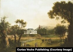 Așa arăta Castelul de la Săvârșin în 1816 când a fost pictat de Tide.