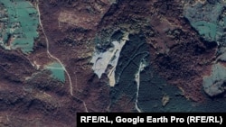 Vendndodhja e  deponisë “Gollo Bërdo” afër fshatit Kozhle në jugperëndim të Serbisë.