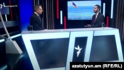 Рубен Рубинян в студии Азатутюн ТВ, Ереван, 30 января 2023 г.