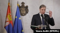 Presidenti i Serbisë, Aleksandar Vuçiq. Fotografi nga arkivi.
