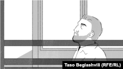 გიორგი ახობაძე სასამართლო სხდომაზე, 7 ივლისი, 2025 წელი