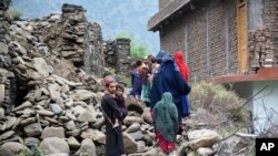 افغانستان کې د زلزلې له امله ورانې شوې سیمې 