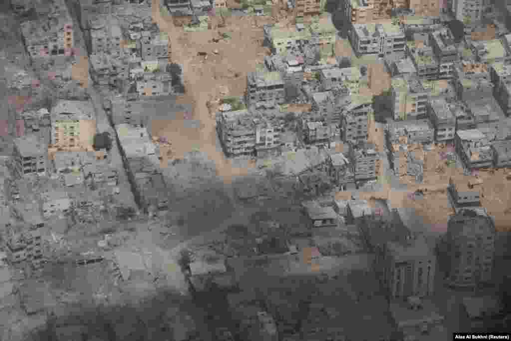 Ndërtesa të shkatërruara në Gazë.