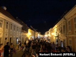 Gužve u podgrađu Petrovaradinske tvrđave, uoči početka "Exit" festivala, 7. jula 2022.