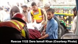 د رېسکیو ۱۱۲۲ کارکوونکي د جولای پر درېیمه د پېښې ښکار شوي روغتونونو ته لېږدوي. 