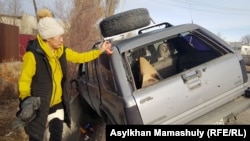 Талды-Коргондо окко учкан Кайрат Нургалиевдин жубайы Лаура Нургалиева.