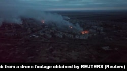 საარქივო ფოტო: რუსეთის არმიის მიერ განადგურებული უგლედარი, 2023 წლის იანვარი