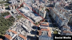 برخی ساختمان های ویران شده در ترکیه 