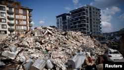 Түркиянын Антакья шаарындагы жер титирөөдөн кыйраган имарат. 10-февраль, 2023-жыл. 