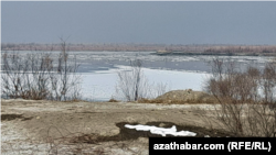 Adatdan daşary sowuk howa zerarly, Amyderýada buzluklar emele geldi. 