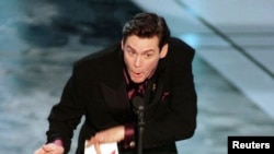 Актьорът Джим Кери на 69-ата церемония по връчването на наградите Оскар в Лос Анджелис