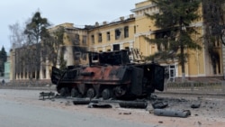 Харьковта қираған ресейлік әскери техника. 28 ақпан 2022 жыл.