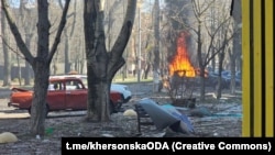 Наслідки російського удару в Херсоні, архівне фото