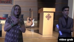 Ульфатоним Мамадшоева жана Хушруз Жумаев.