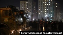 Протесты в Алматы в ночь на 5 января 