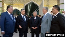 Merkezi Aziýanyň bäş döwletiniň ýolbaşçylary 2021-nji ýylyň awgustynda geçen Türkmenistandaky duşuşykda.