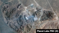 Satelitski snimak iranskog pogona za obogaćivanje uranija Fordo, 22. juna 2025.