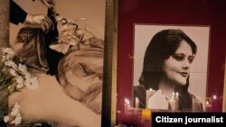 ხალხი პატივს მიაგებს მაჰსა ამინის ხსოვნას