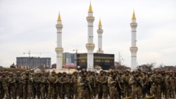 Во время одного из построений военных в Грозном. Иллюстративная фотография