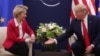 Një takim mes presidentit amerikan, Donald Trump, dhe kryetares së Komisionit Evropian, Ursula von der Leyen, në Zvicër, më 2020.