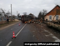 На месцы аварыі ў Ружанах
