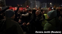 Protest u naselju "Beograd na vodi", na kojem su okupljeni građani i aktivisti napadnuti, 27. novembra 2024.