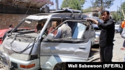 عکس آرشیف : صحنه انفجار در کابل 