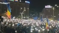 Imnul României, la mitingul pro-UE