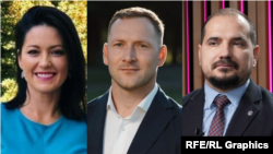 Colaj foto: de la stânga la dreapta - Natalia Plugaru, nominalizată la funcția de ministru al Muncii și Protecției Sociale, Gheorghe Hajder, propus pentru funcția de ministru al Mediului, și Alexei Buzu, care ar urma să devină secretar general al Guvernului.